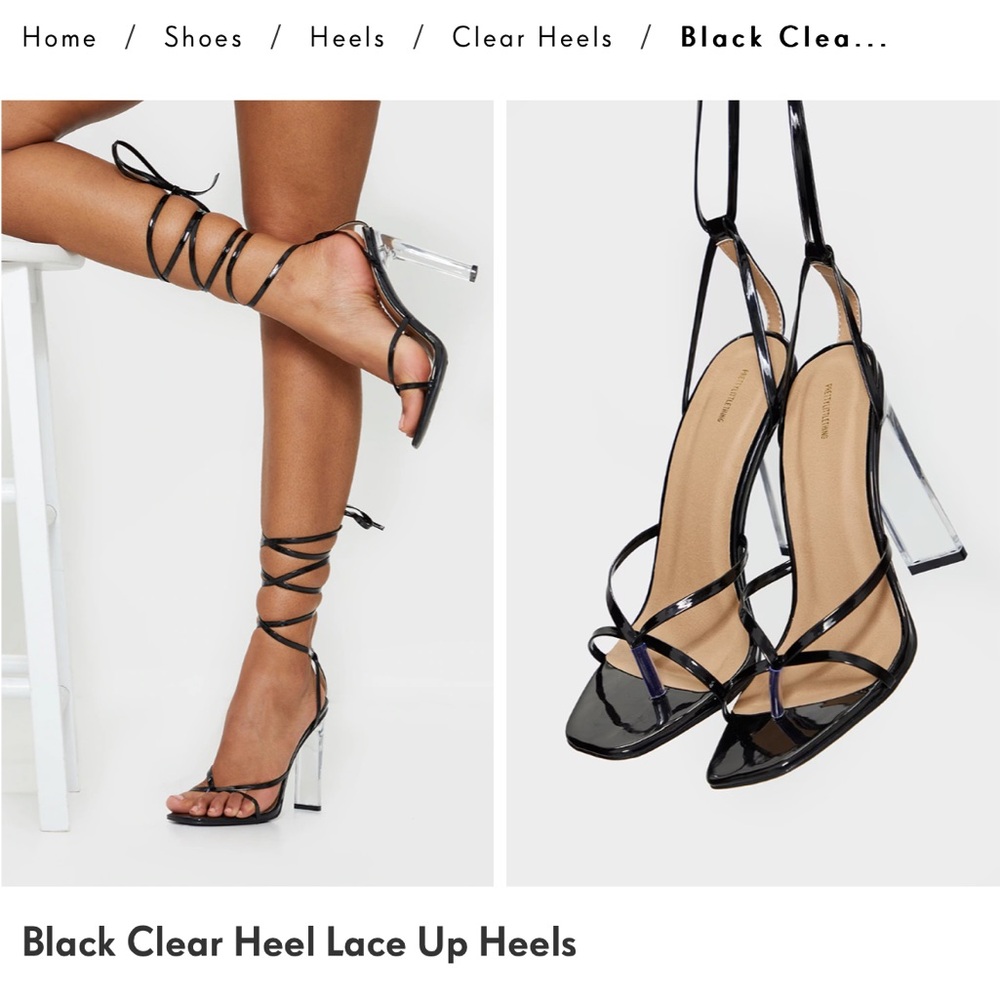 LOOKING FOR SIZE 5 lace up PLT heels